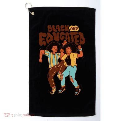 Black And Educated Retro Black History Golf Towel