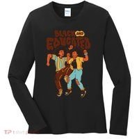 Black And Educated Retro Black History Women's Long Sleeve Shirt thumb 0