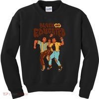 Black And Educated Retro Black History Kids Sweatshirt thumb 0