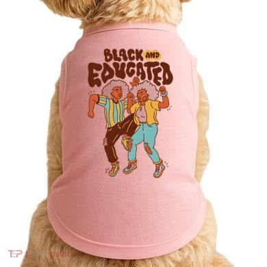 Black And Educated Retro Black History Doggie Tank