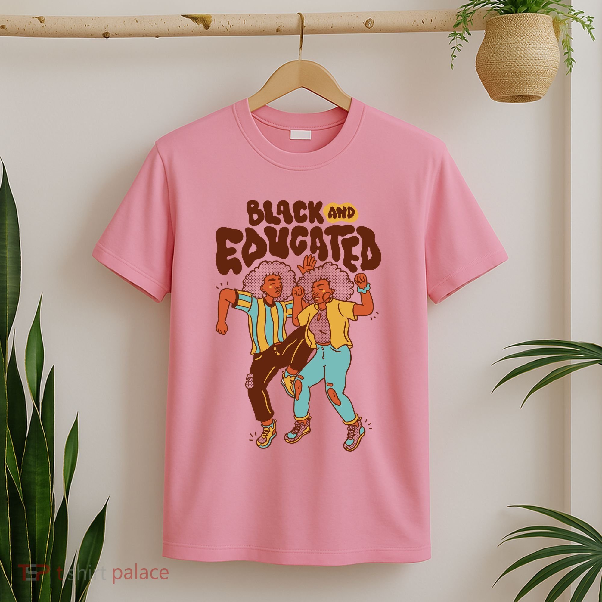 Black And Educated Retro Black History T-Shirt
