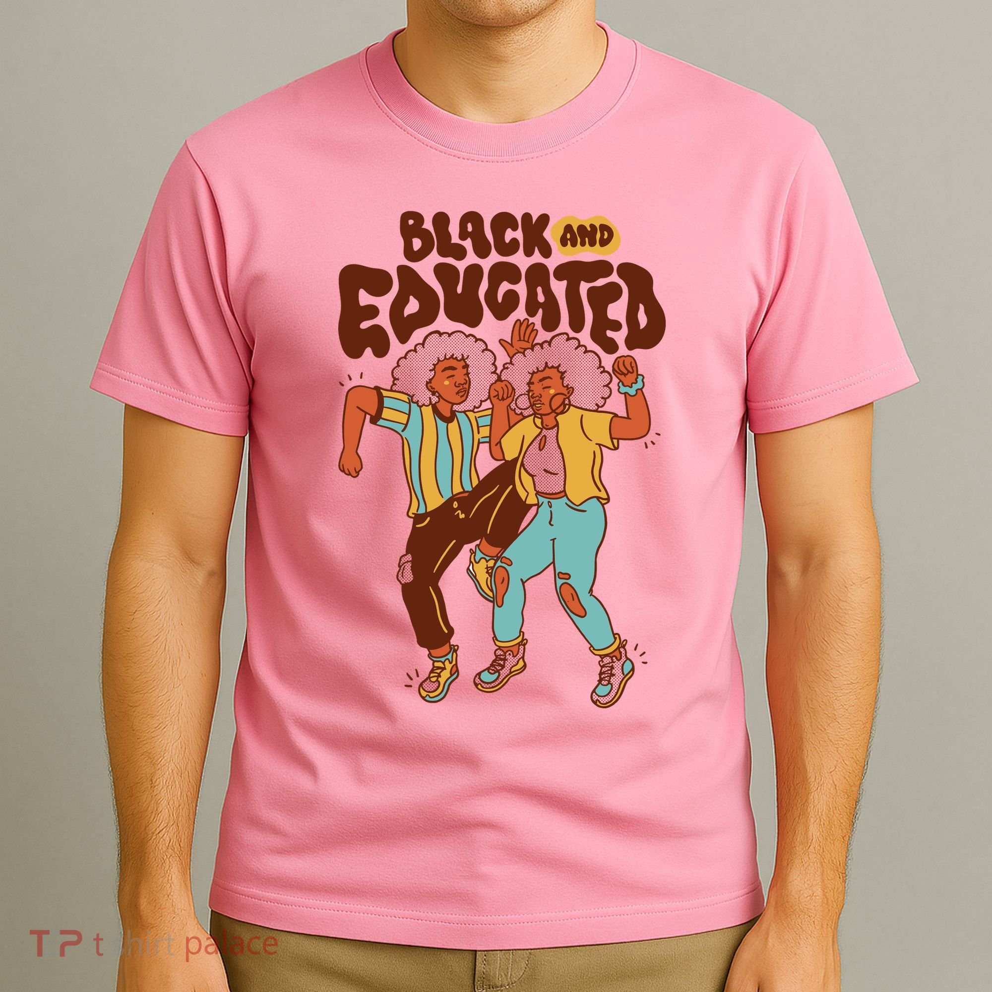 Black And Educated Retro Black History T-Shirt