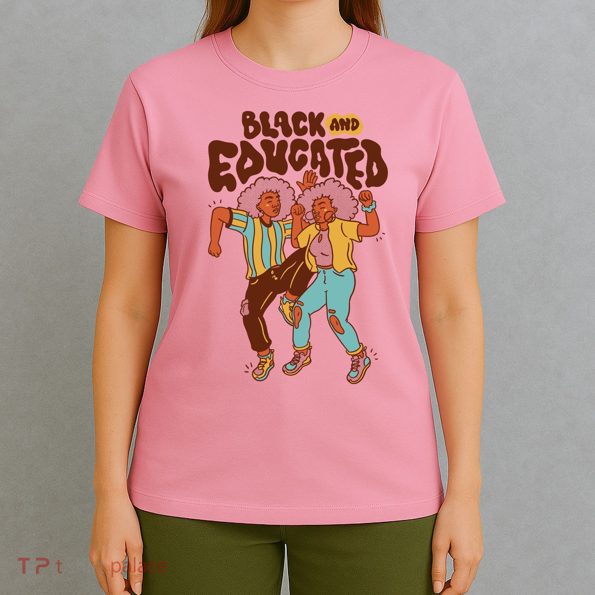 Black And Educated Retro Black History T-Shirt