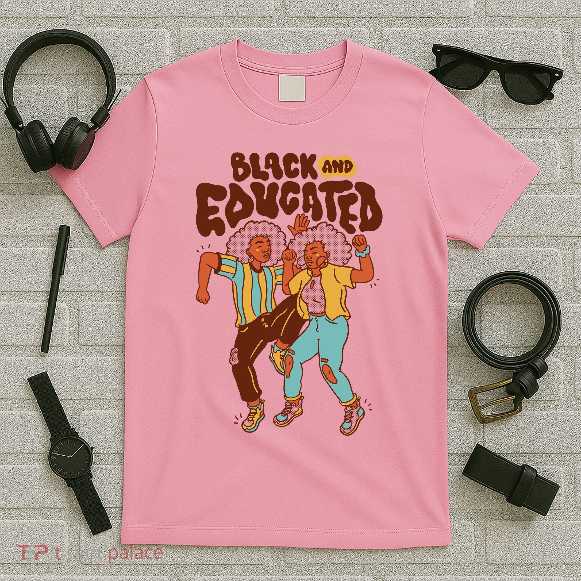 Black And Educated Retro Black History T-Shirt