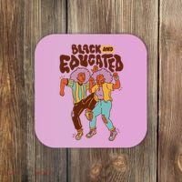 Black And Educated Retro Black History Coaster thumb 0