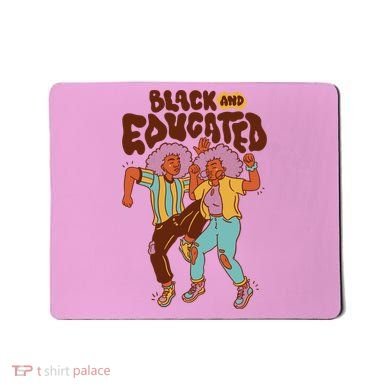 Black And Educated Retro Black History Mousepad