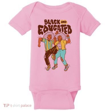 Black And Educated Retro Black History Baby Bodysuit