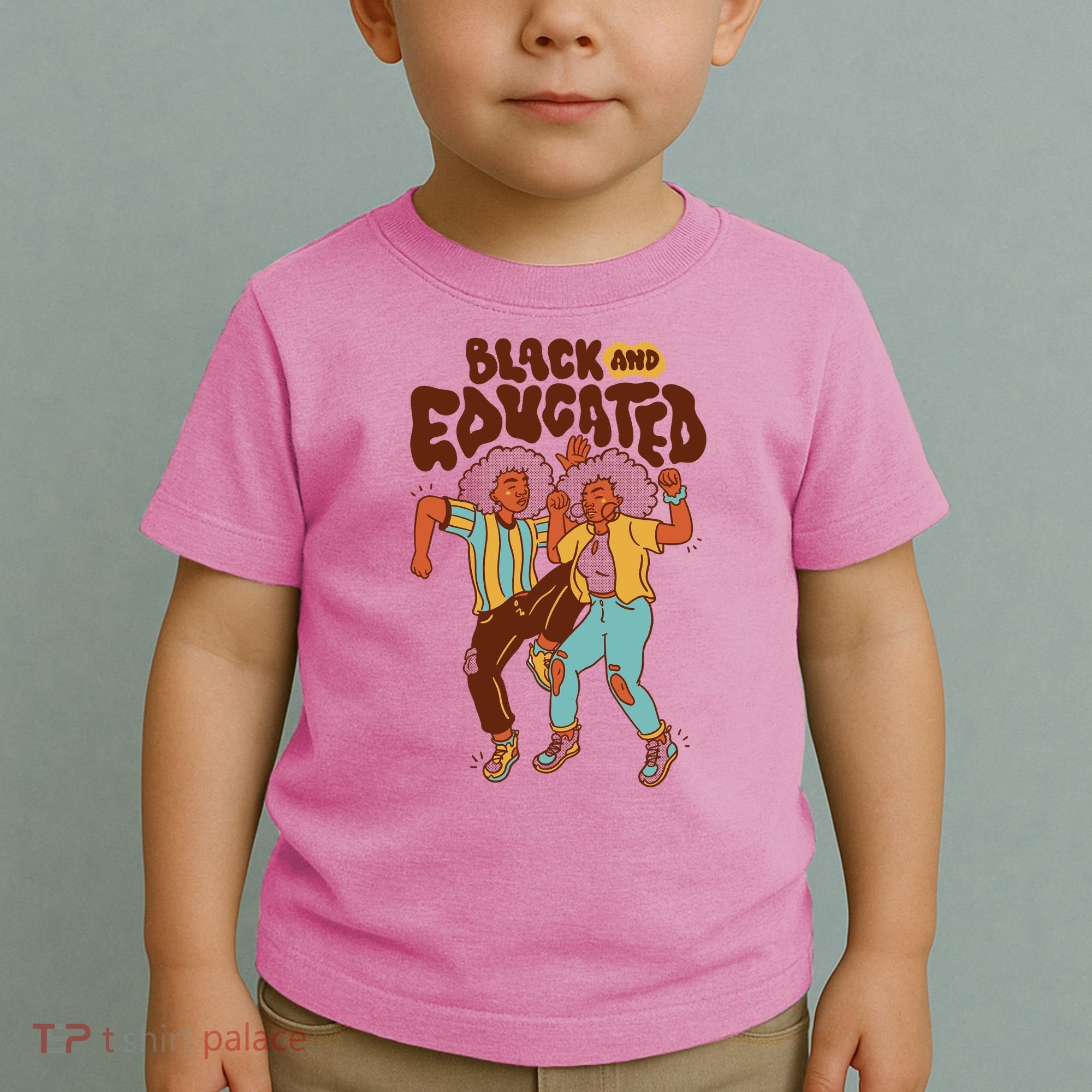 Black And Educated Retro Black History Toddler T-Shirt