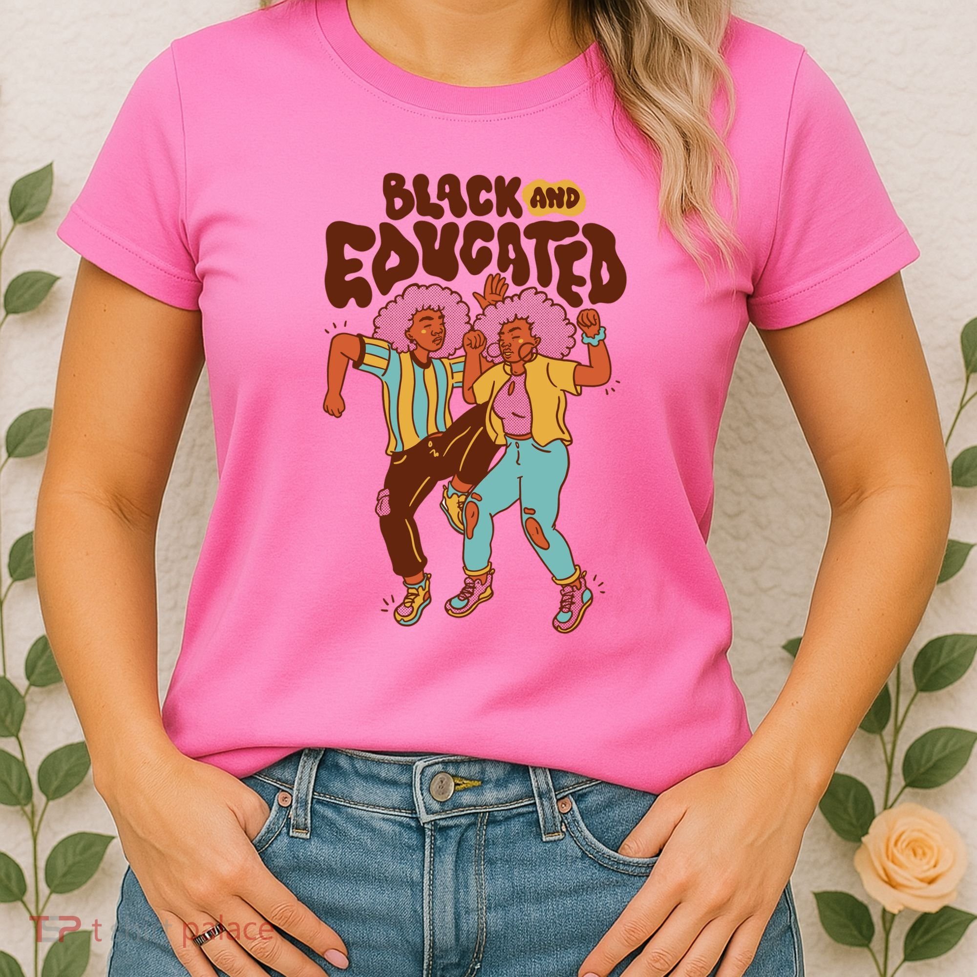 Black And Educated Retro Black History Women's T-Shirt