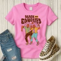 Black And Educated Retro Black History Women's T-Shirt thumb 3