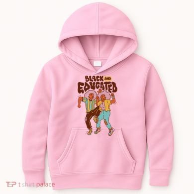 Black And Educated Retro Black History Kids Hoodie