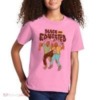 Black And Educated Retro Black History Kids T-Shirt thumb 2