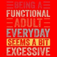 Being A Functional Adult Every Day Seems A Bit Excessive Sarcasm Quotes Santa Hat thumb 1