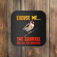 Bird Art For Women Bird Watching Birding Birdwatcher Coaster thumb 0