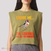 Bird Art For Women Bird Watching Birding Birdwatcher Garment-Dyed Women's Muscle Tee thumb 2