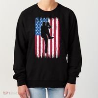 Baseball American Flag Sport Women's Sweatshirt thumb 0