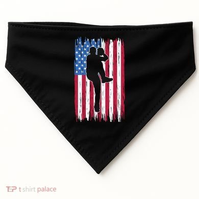Baseball American Flag Sport USA-Made Doggie Bandana