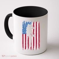 Baseball American Flag Sport Coffee Mug thumb 0