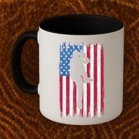 Baseball American Flag Sport Coffee Mug thumb 2