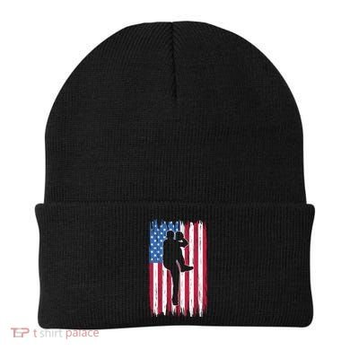 Baseball American Flag Sport Beanie