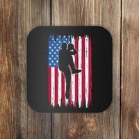 Baseball American Flag Sport Coaster thumb 0