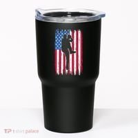 Baseball American Flag Sport Tumbler thumb 0