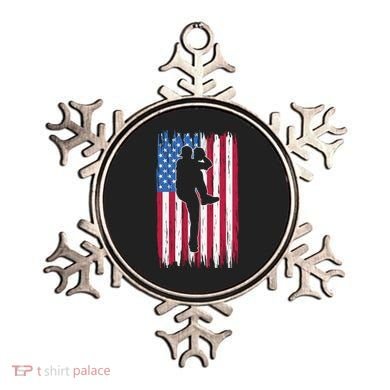 Baseball American Flag Sport Ornament
