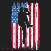 Baseball American Flag Sport Hat thumb 2
