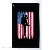 Baseball American Flag Sport Golf Towel thumb 0