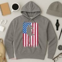 Baseball American Flag Sport Hoodie thumb 3