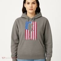 Baseball American Flag Sport Hoodie thumb 5