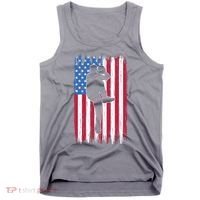 Baseball American Flag Sport Tank Top thumb 0