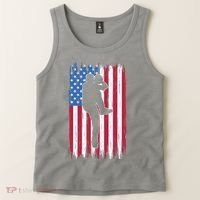 Baseball American Flag Sport Tank Top thumb 2