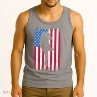 Baseball American Flag Sport Tank Top thumb 3