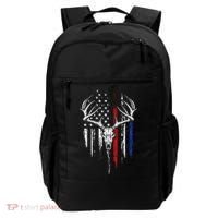 Bowhunting American Flag USA Bow Whitetail Deer Hunter Gift Backpack thumb 0