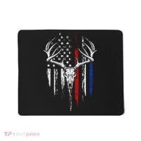 Bowhunting American Flag USA Bow Whitetail Deer Hunter Gift Mousepad thumb 0