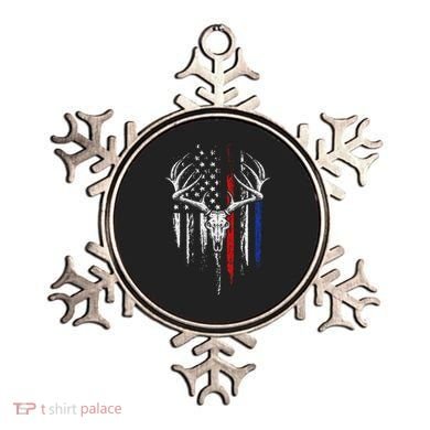 Bowhunting American Flag USA Bow Whitetail Deer Hunter Gift Ornament