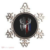 Bowhunting American Flag USA Bow Whitetail Deer Hunter Gift Ornament thumb 0