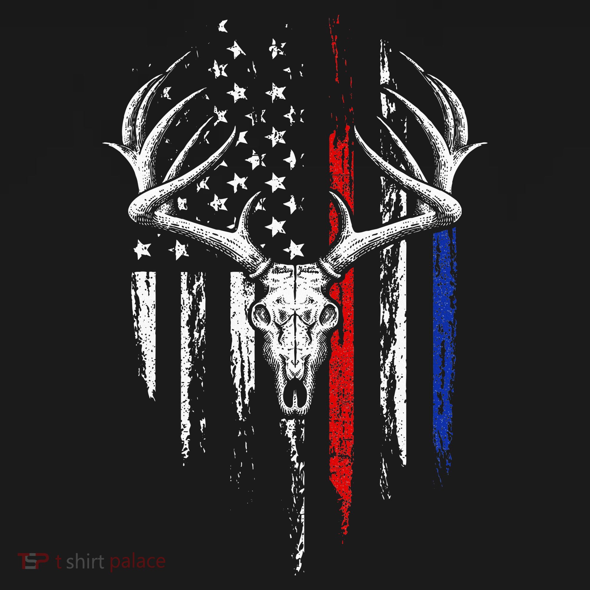 Bowhunting American Flag USA Bow Whitetail Deer Hunter Gift Women's Tank Top