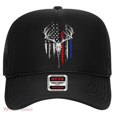 Bowhunting American Flag USA Bow Whitetail Deer Hunter Gift Hat