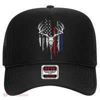 Bowhunting American Flag USA Bow Whitetail Deer Hunter Gift Hat thumb 0
