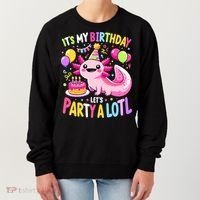 Birthday Axolotl Fun Party Kawaii Axolotl Women's Sweatshirt thumb 0