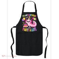 Birthday Axolotl Fun Party Kawaii Axolotl Apron thumb 0