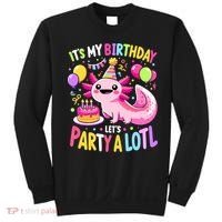 Birthday Axolotl Fun Party Kawaii Axolotl Sweatshirt thumb 0