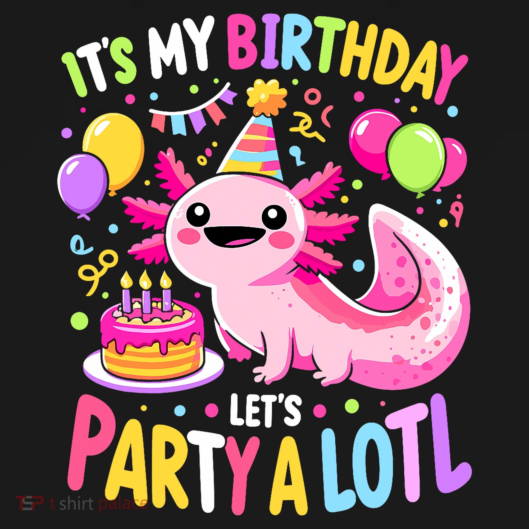 Birthday Axolotl Fun Party Kawaii Axolotl Sweatshirt