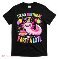 Birthday Axolotl Fun Party Kawaii Axolotl T-Shirt thumb 0