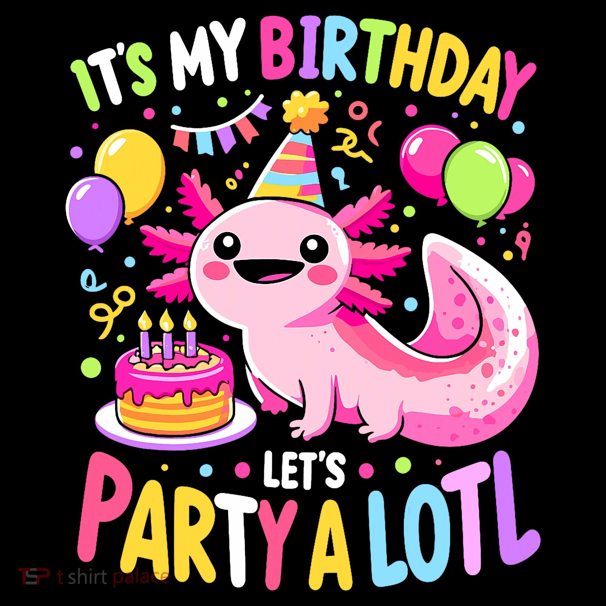 Birthday Axolotl Fun Party Kawaii Axolotl Coffee Mug