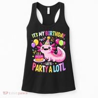 Birthday Axolotl Fun Party Kawaii Axolotl Women's Tank Top thumb 0