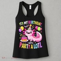 Birthday Axolotl Fun Party Kawaii Axolotl Women's Tank Top thumb 3