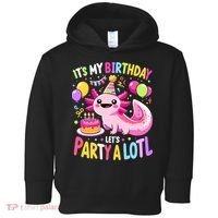 Birthday Axolotl Fun Party Kawaii Axolotl Toddler Hoodie thumb 0